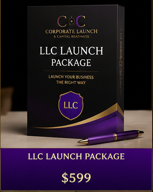 LLC Launch Package For entrepreneurs ready to officially establish their business.