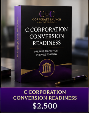 C Corporation Conversion Readiness