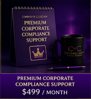 Premium Corporate Compliance Support