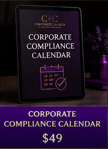 Corporate Compliance Calendar