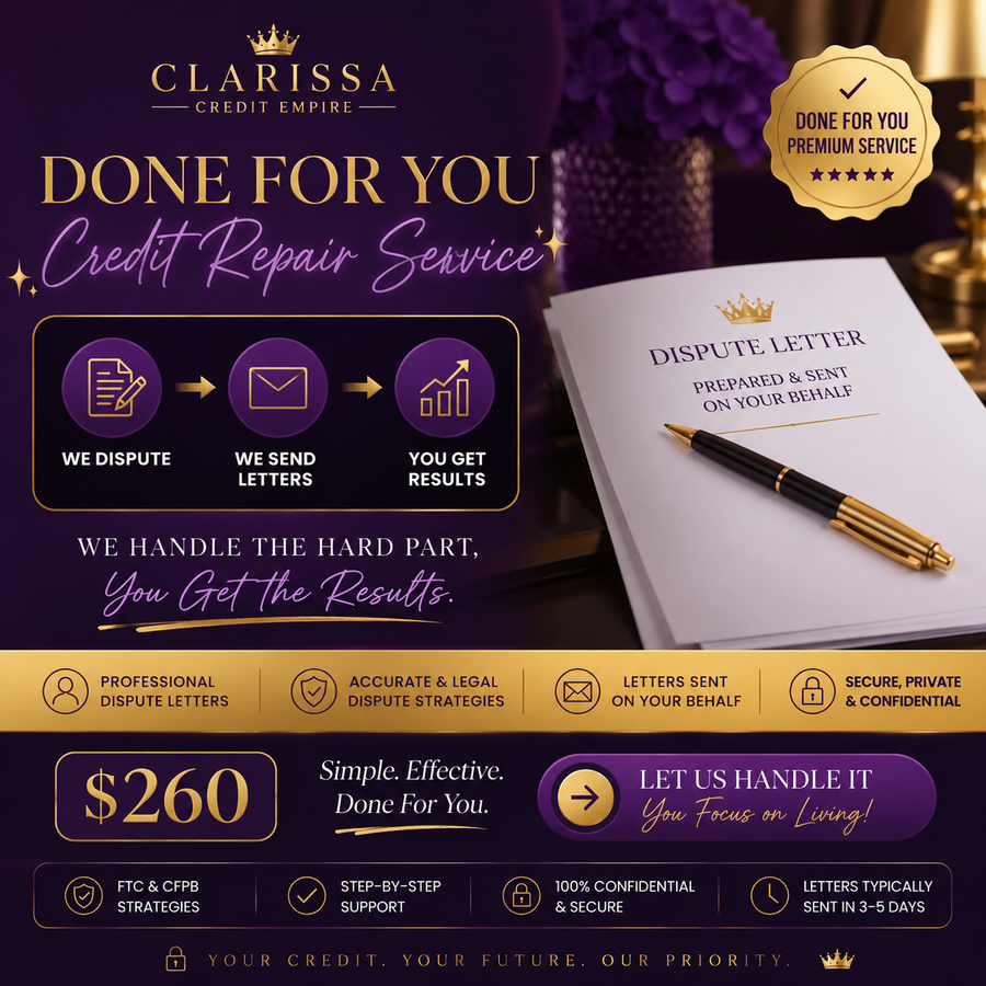 Clarissa Credit Empire – Credit Repair Service