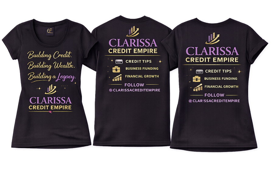 Clarissa Credit Empire™ Signature Legacy Tee – Unisex Premium Shirt